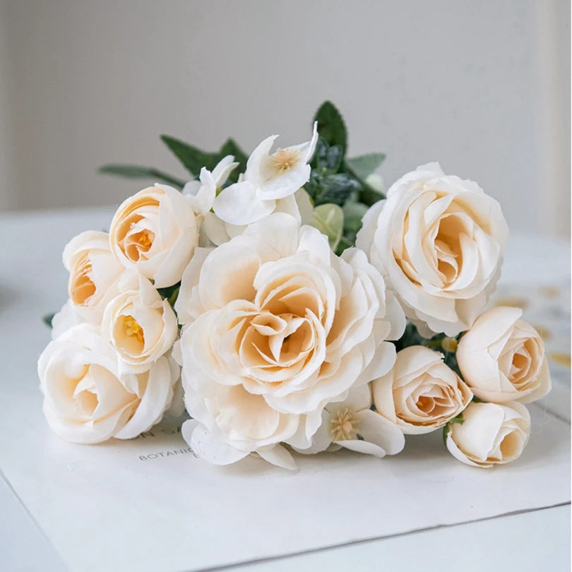 Artificial Silk Rose Bouquet | Wedding & Home Floral Decor