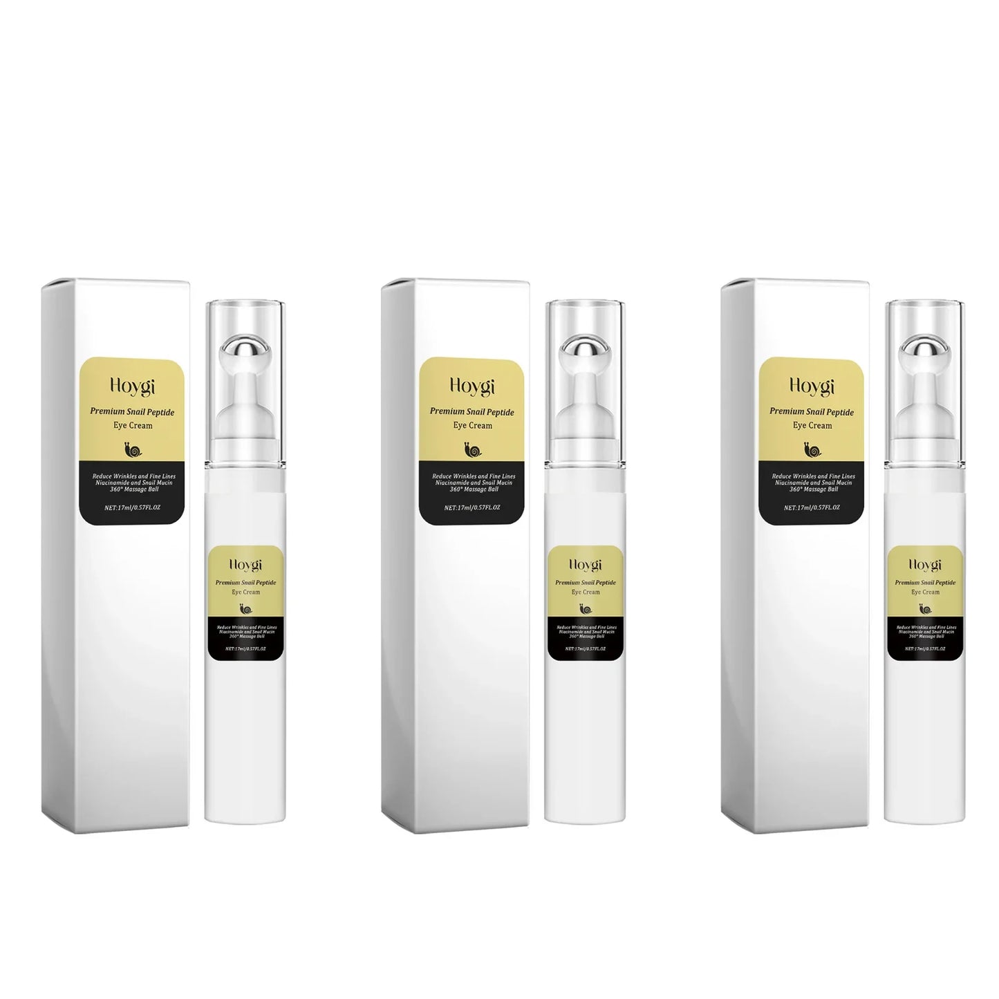 Snail Peptide Eye Cream Roller – Dark Circles & Puffiness