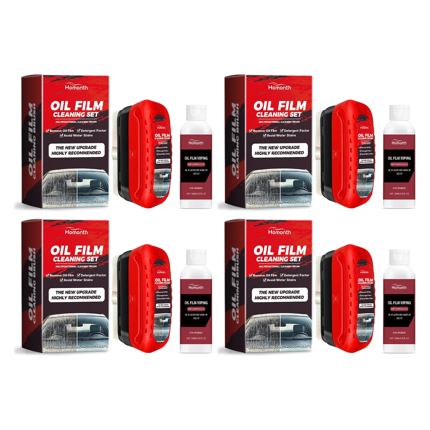 Homonth Car Windshield Oil Film Remover & Glass Coating Kit