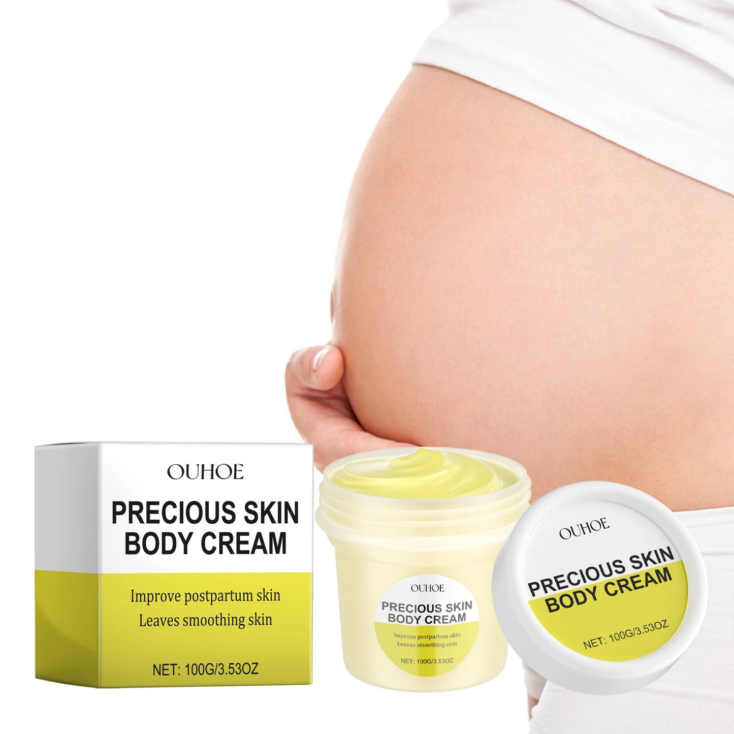 OUOHE Pregnancy Stretch Mark Cream | Belly Butter Moisturizer