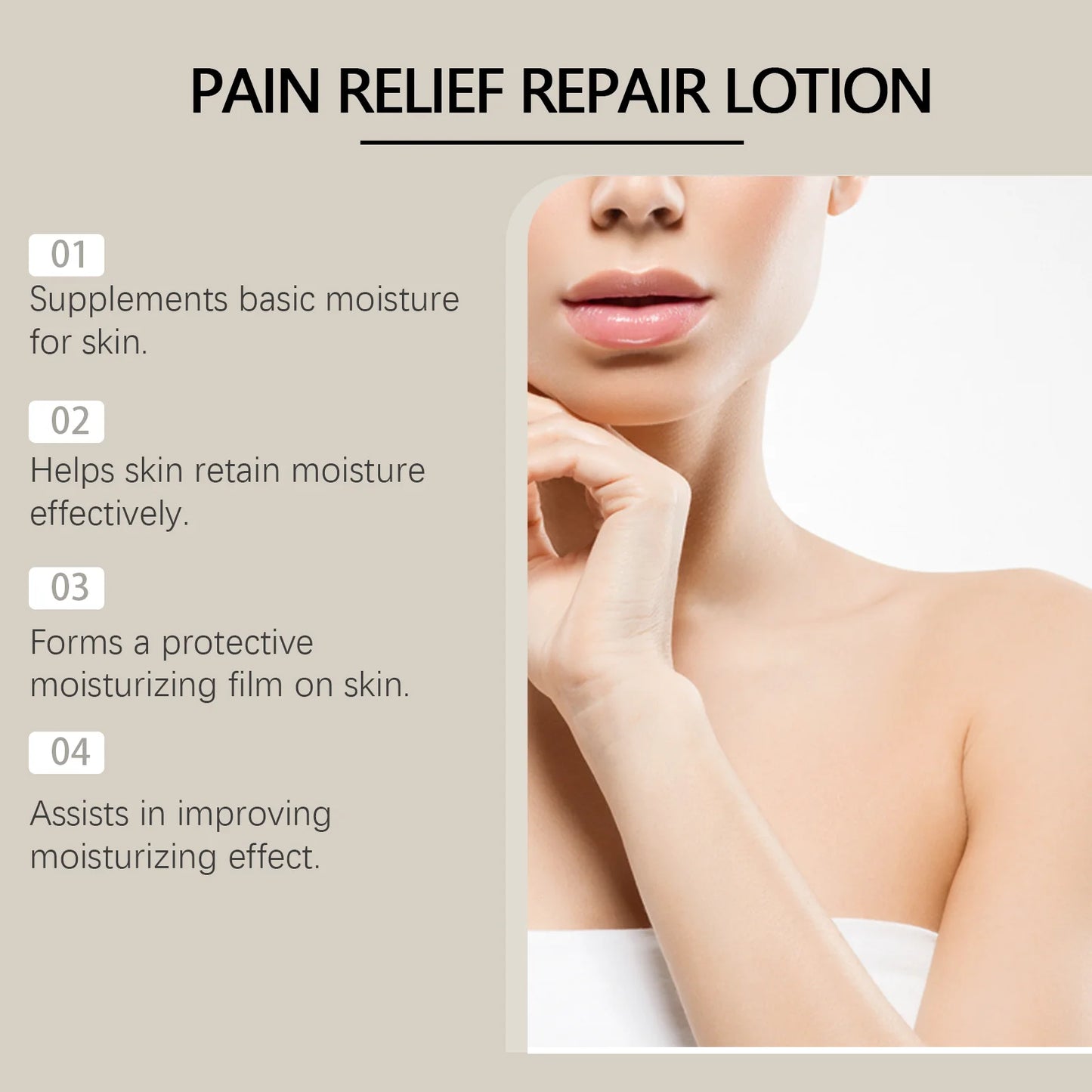 Moisturizing Body Lotion Moisturizing Relieve Tightness Soothe Sensitive Discomfort Botanical Formula Skin Relief Repair Lotion Peaceful Pleasures Health and Wellness