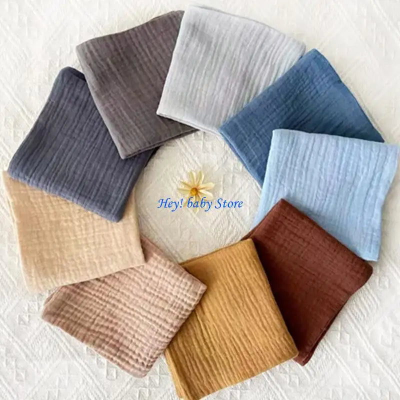 Baby Washcloths 3-Pack | Soft Cotton Burp Cloths for Newborns