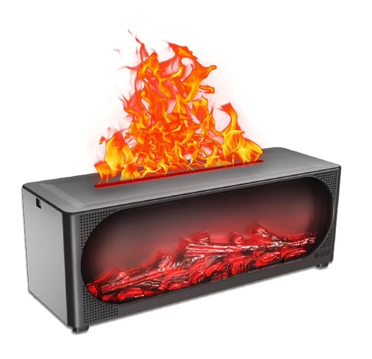 Fireplace Flame Humidifier Bluetooth Speaker & Aroma Diffuser