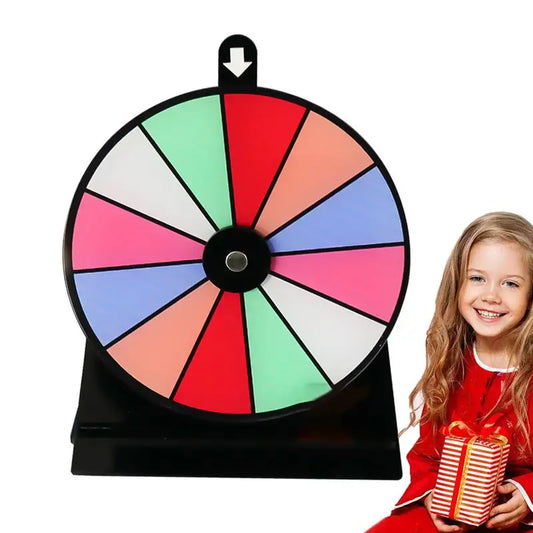Acrylic Prize Wheel DIY Interactive Spin Wheel with Board Eraser and Pen Erasable Tabletop Roulette Spinner for Carnival Party Peaceful Pleasures Health and Wellness