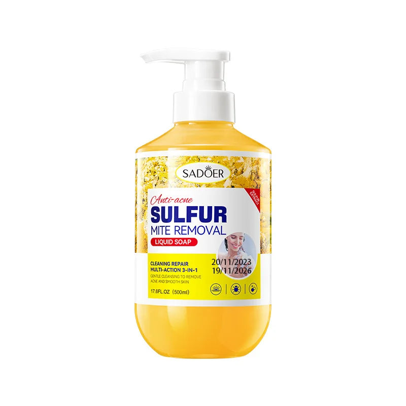 Sulfur Shower Gel 500ml – Anti-Acne, Oil Control Body Wash