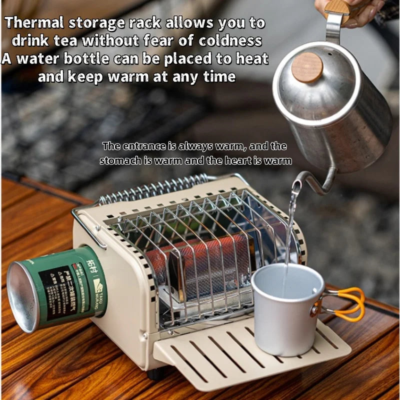 Outdoor Camping Heater Roasting Stove Gas Burners Camp Tent Hunting Heater Warming Stove Hands Warmer Camping Equipment Peaceful Pleasures Health and Wellness