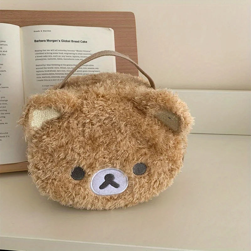 Cute Teddy Bear Makeup Bag | Portable Manga Laundry Storage Bag, Perfect Birthday Gift For Girls, Cute Storage & Toiletries Orga Peaceful Pleasures Health and Wellness