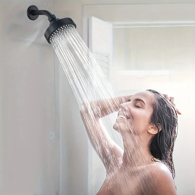 3.9" Round Rain Shower Head | 5-Mode High-Pressure Fixed Sprayer