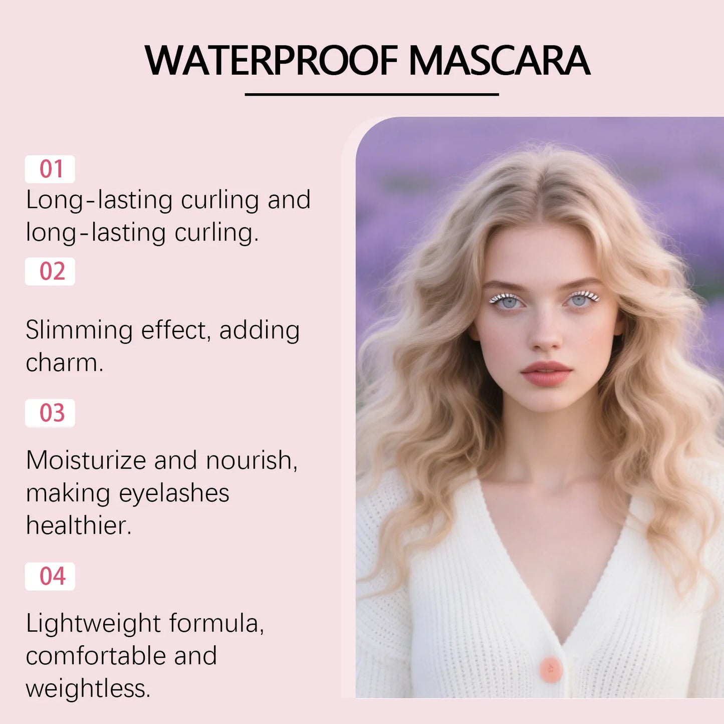 Zephoco Curling Mascara | Waterproof Lengthening Volumizing