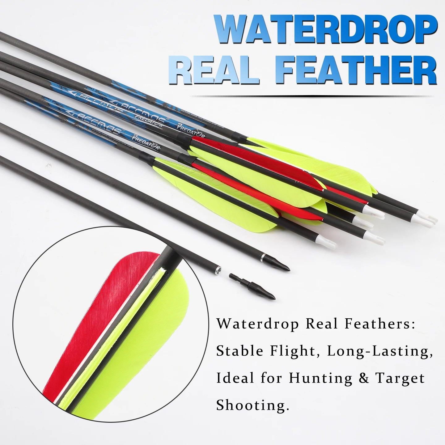 ACCMOS ID6 Carbon Arrow Spine 250-800 Outdoor Practice Field Recurve