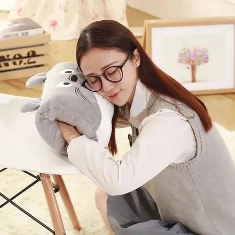 Cartoon Cute Hand Warmer Pillow, Warm Hand Cover Cylinder Cushion for Women Girls, Soft Plush Stuffed Toy Gift, Home Decor Peaceful Pleasures Health and Wellness
