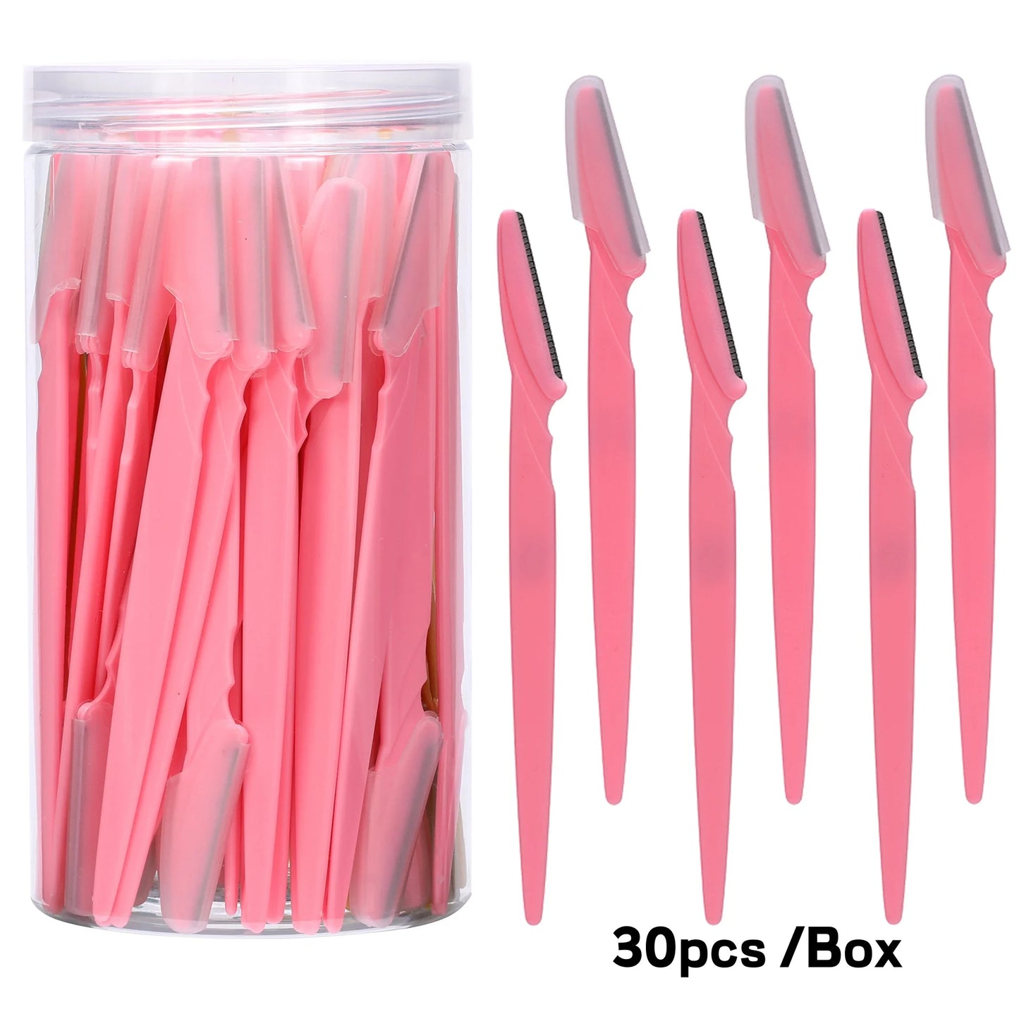30-Piece Eyebrow Trimmer Razor Blades Set | Face Hair Shaper