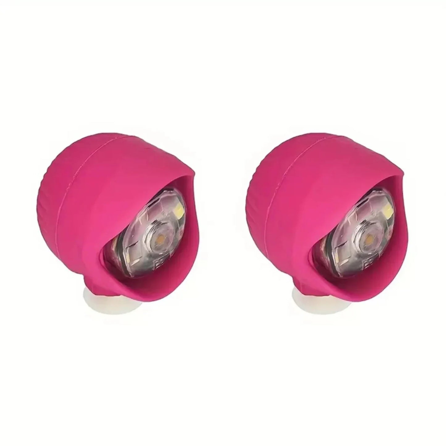 LED Clog Shoe Lights – 2pc USB Rechargeable Waterproof Headlights