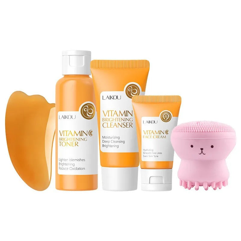 LAIKOU Sakura 7-Piece Skincare Set – Hydrate, Brighten & SPF 50