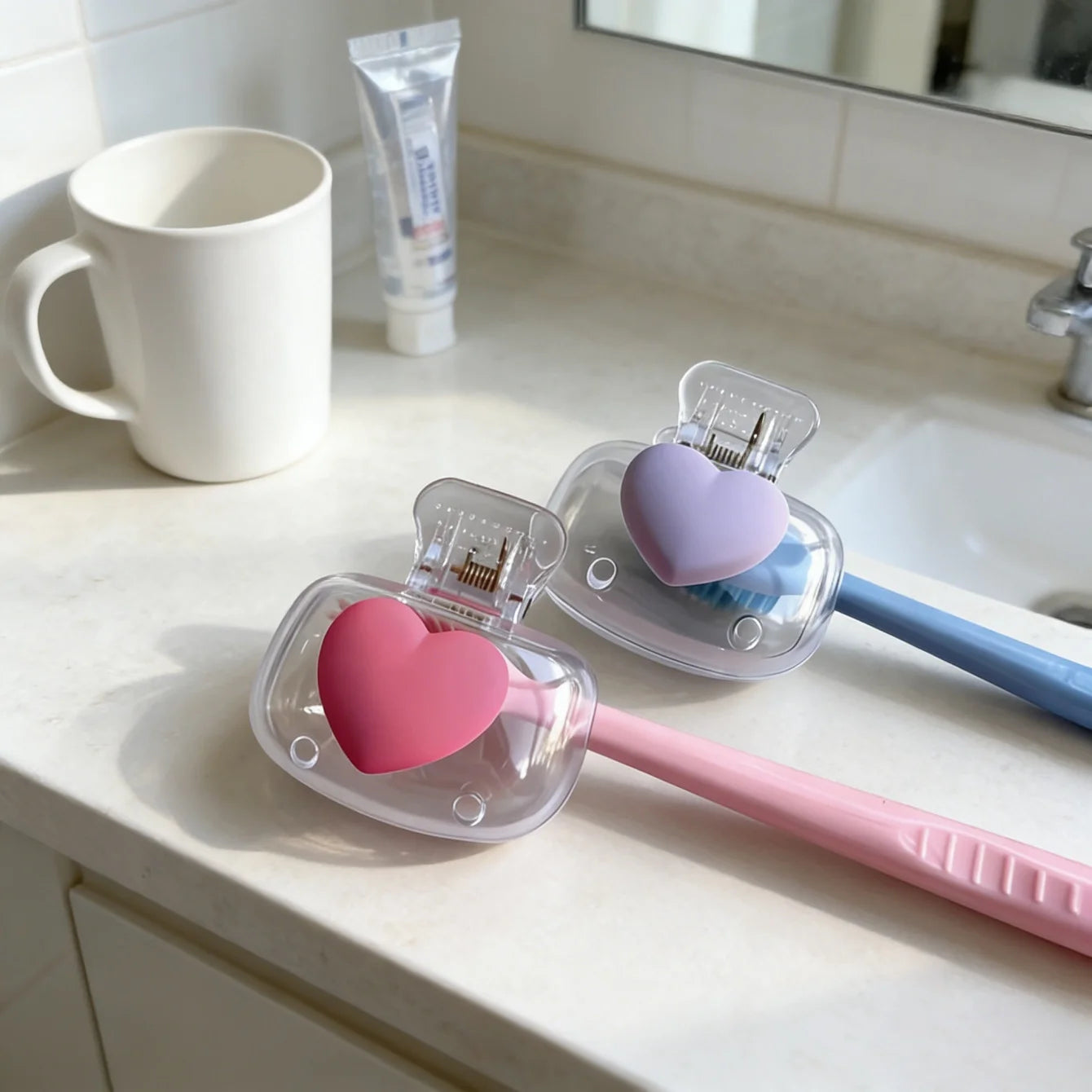 Portable Toothbrush Head Covers – Reusable Protective Caps Toothbrush Protector Cap Peaceful Pleasures Health and Wellness