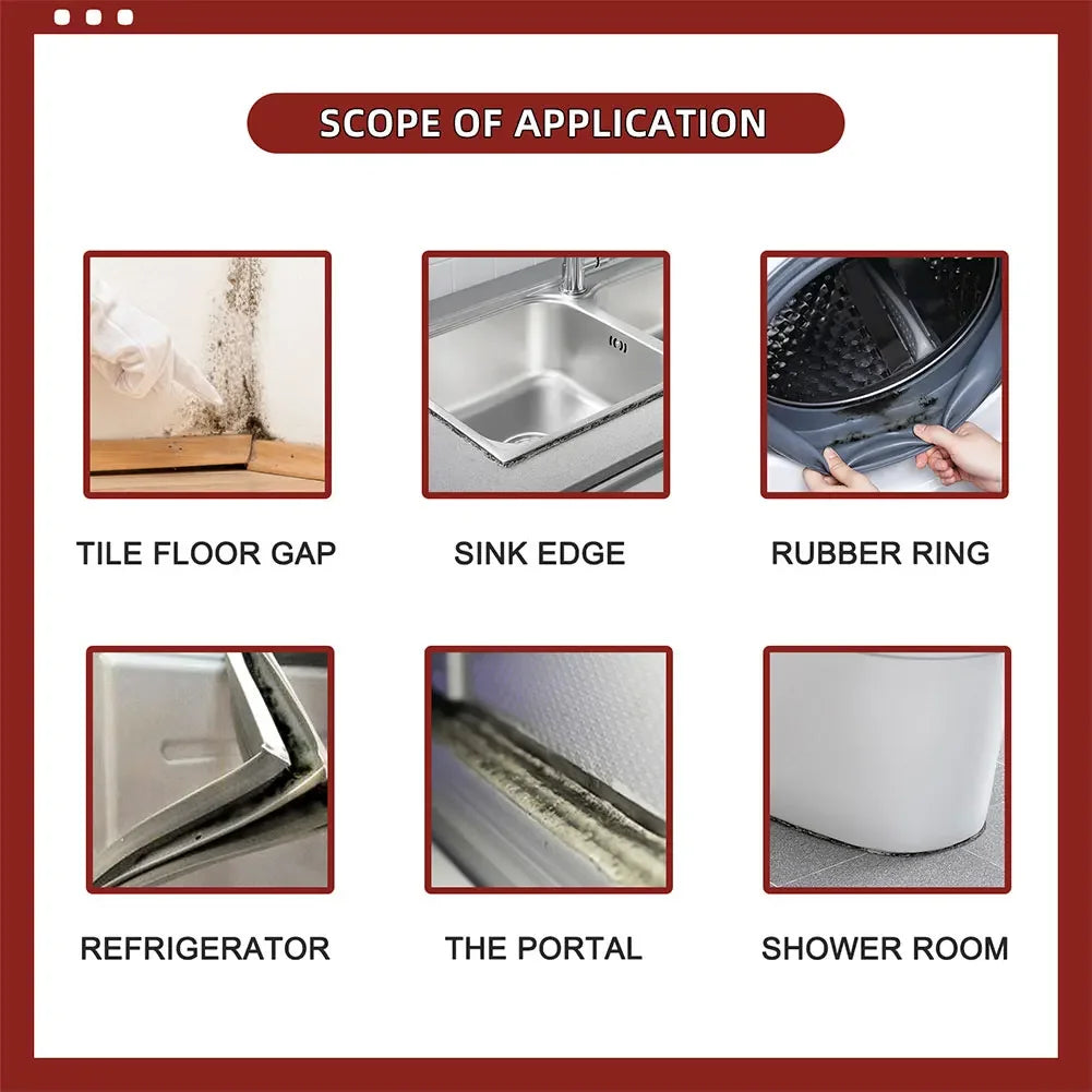 High-quality Bathroom and kitchen walls cleaning agent Cleaning Repairing Household Mold Remover Gel Mildew Cleaning Agent Peaceful Pleasures Health and Wellness