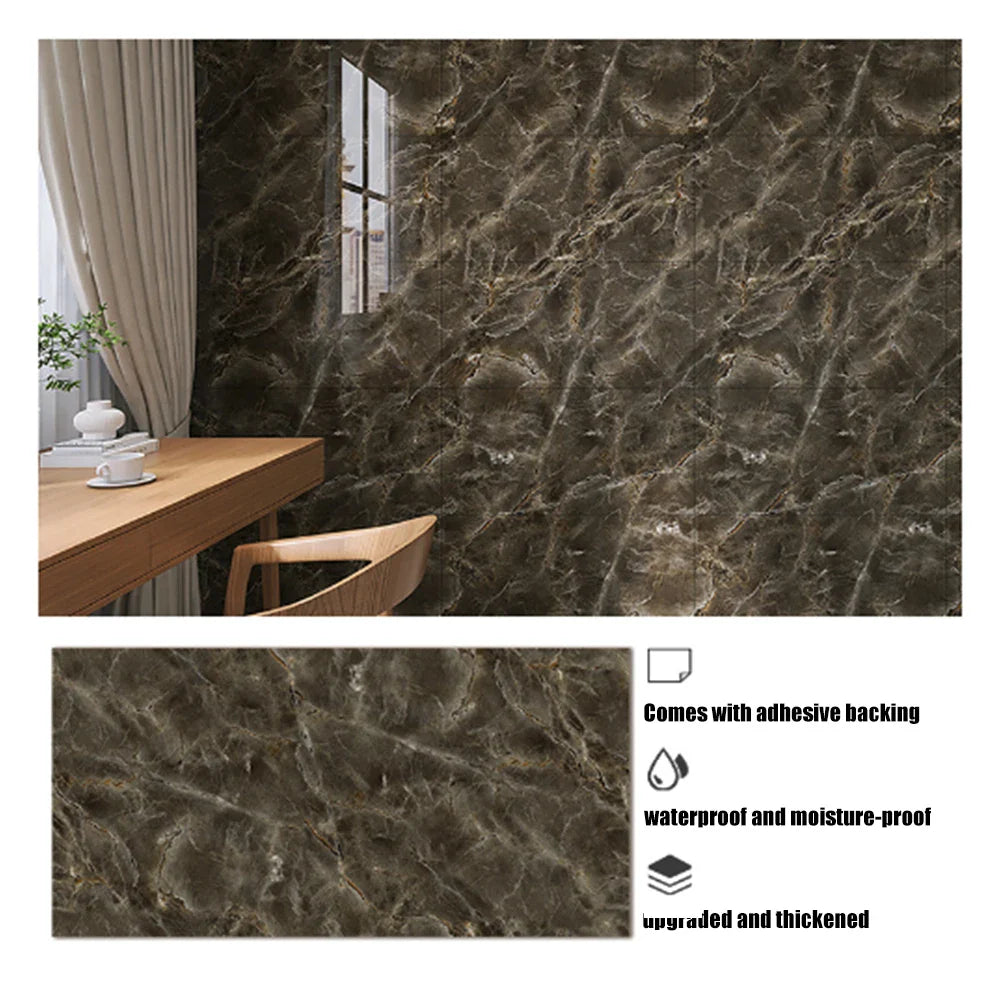 Peel & Stick Tile Wallpaper – Waterproof PVC Kitchen Sticker