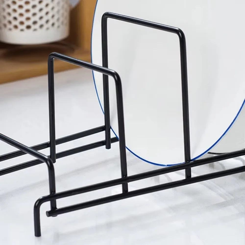 Multi-Layer Iron Pot Lid & Cutting Board Storage Rack