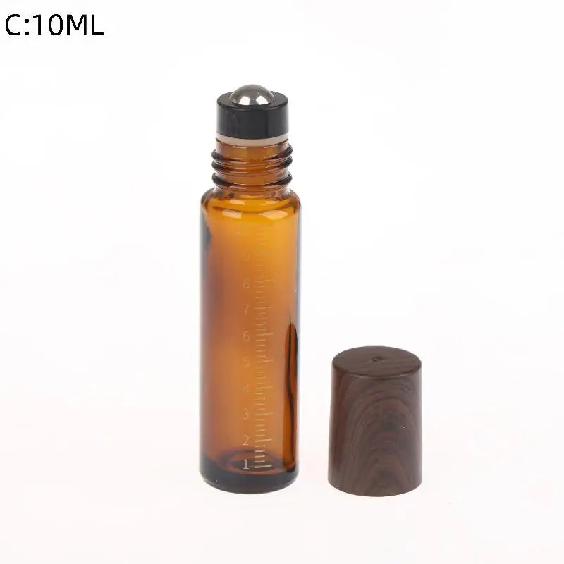 Amber Glass Roll-On Bottles 5ml 10ml | Essential Oil Roller Vials