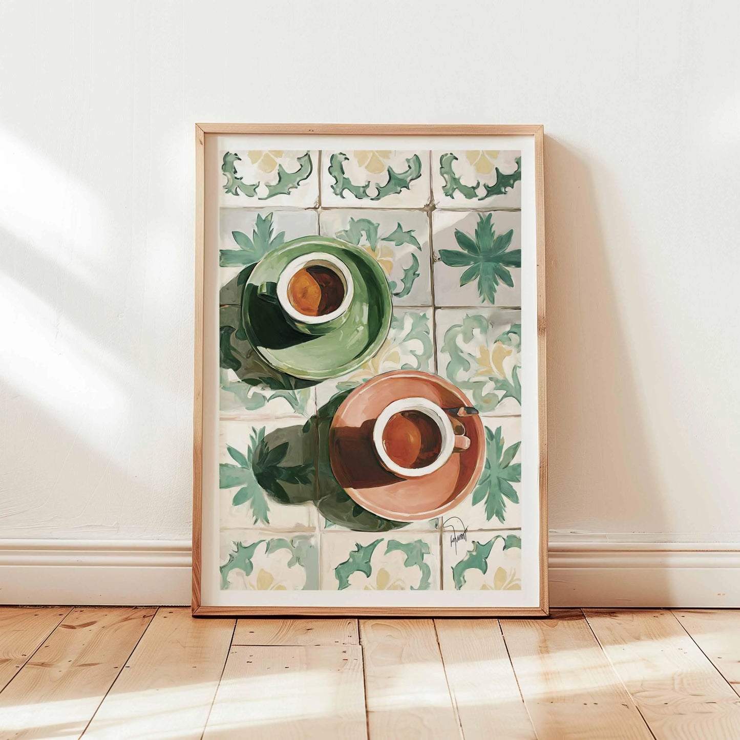 1pc Frameless Retro Coffee Printing,Warm Stripes,Food and Beverage Kitchen Poster,Restaurant Art,Coffee Lover Gift,Minimalist Peaceful Pleasures Health and Wellness TL1485 40x60cm Unframed