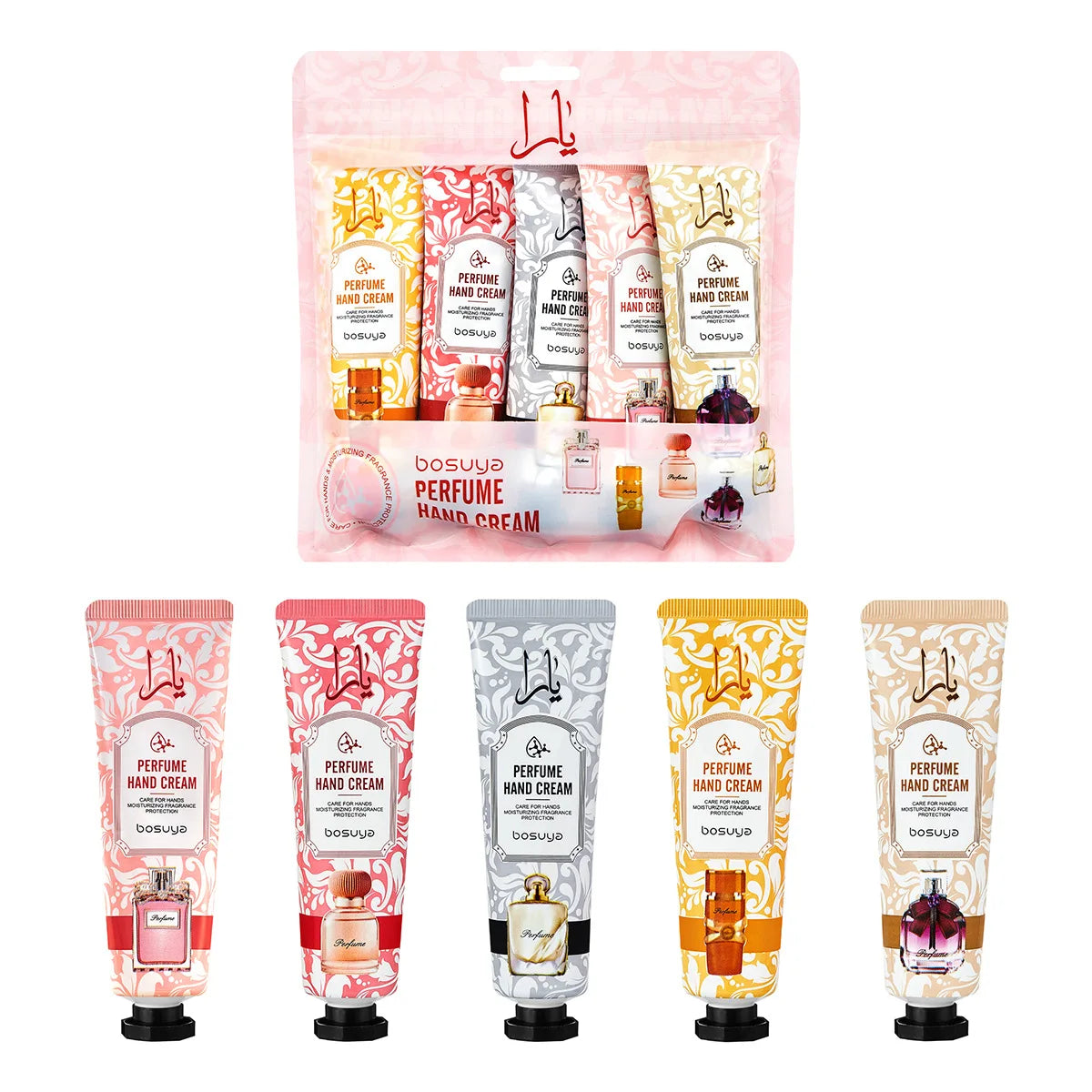 YOUNGCOME 5-Piece Plant Hand Cream Gift Set – Moisturizing