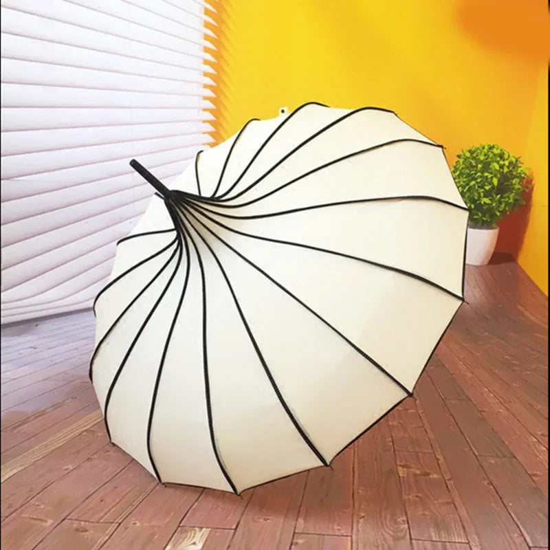Vintage Umbrella Lightweight and Windproof Umbrella for Daily Men Women Work School Use Peaceful Pleasures Health and Wellness