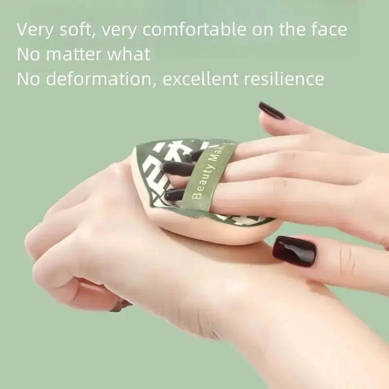 3-Pc Soft Air Cushion Makeup Sponge Puff & Blender Set