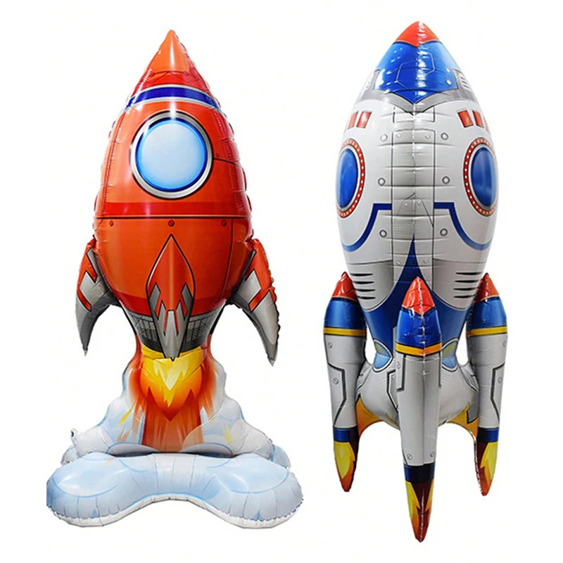 Outer Space Foil Balloons – Rocket Planet Astronaut Party Decor