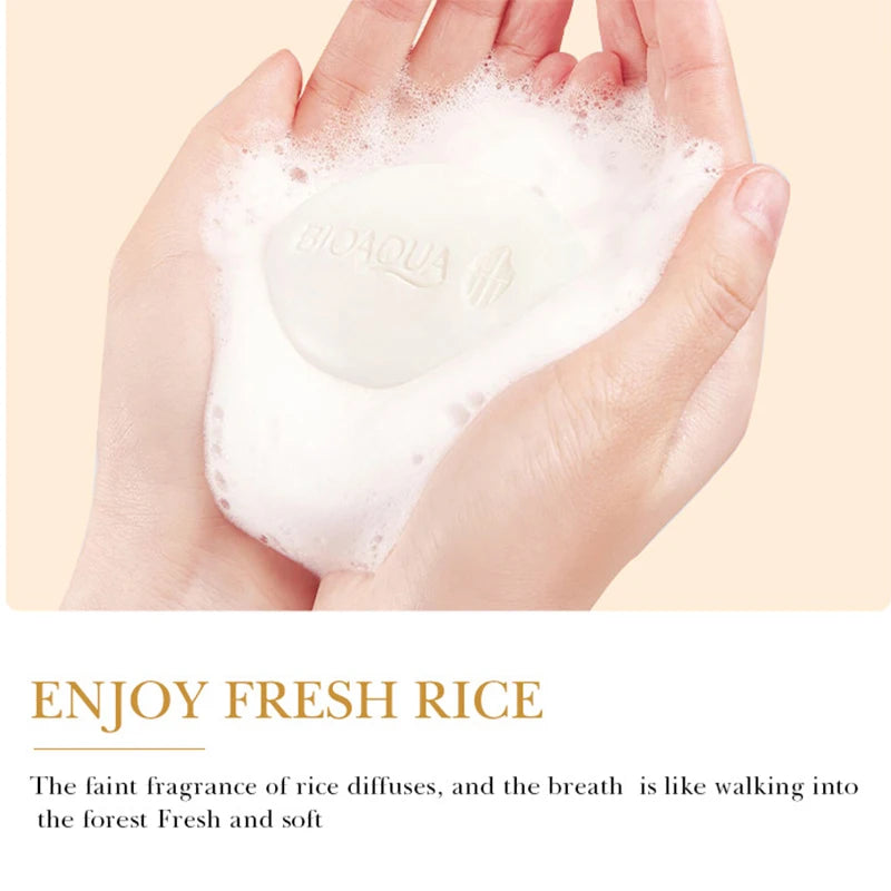 Rice Plasma Soap, Face & Bath Soap, Essential Oil Handmade Soap, Bath & Shower Oil Control, Hydrating & Moisturizing, 100g/box Peaceful Pleasures Health and Wellness