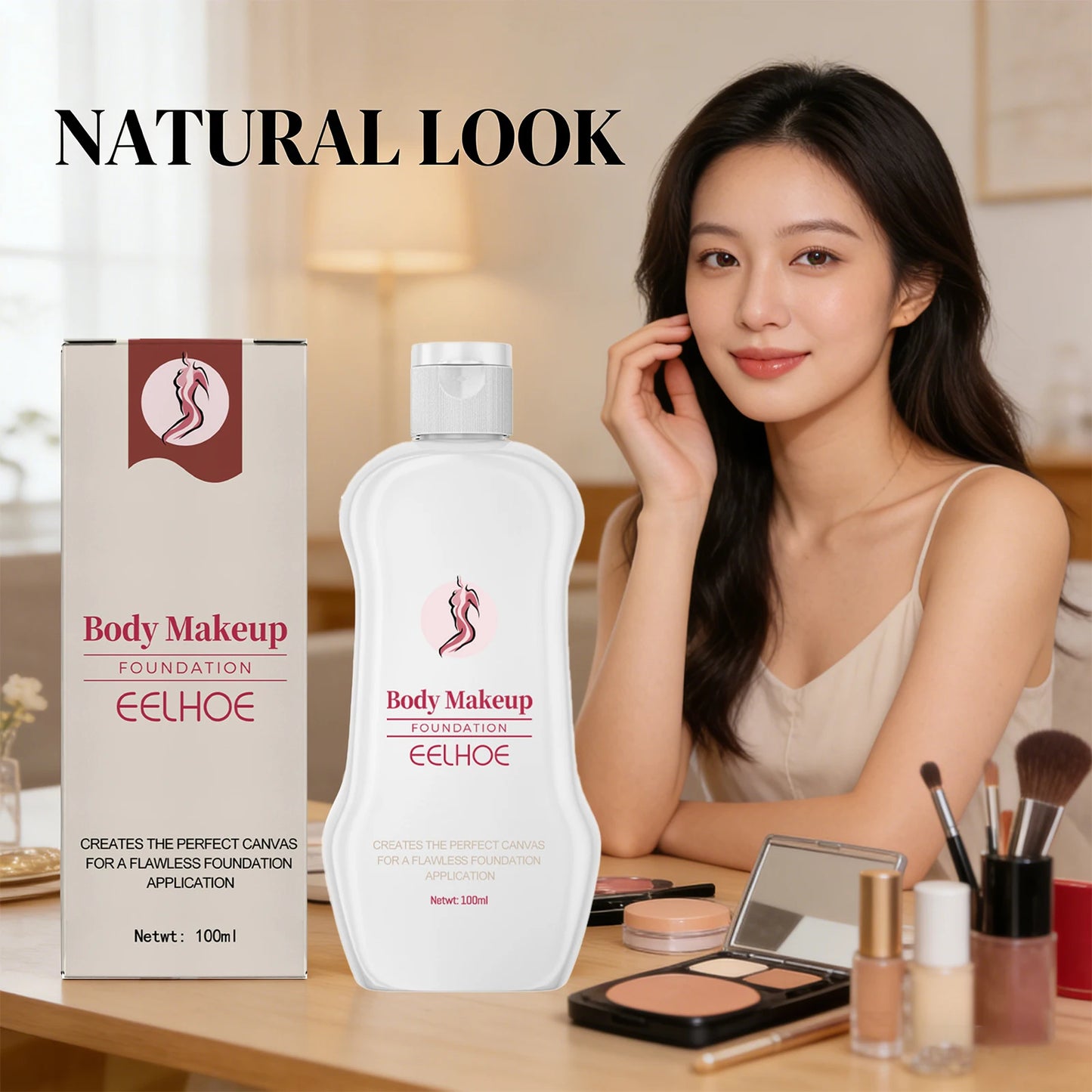 Eelhoe Body Makeup Foundation ﻿soothing Skin Covering Blemishe Refreshing Daily Makeup Liquid Foundation Moisturizing Concealer Peaceful Pleasures Health and Wellness
