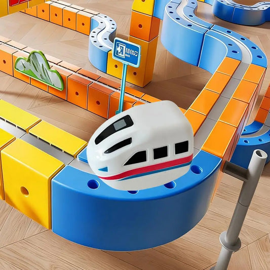 Rechargeable Magnetic Electric Train Toy – Kids Gift Magnetic Electric Train Peaceful Pleasures Health and Wellness