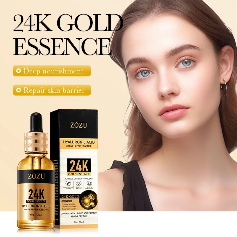 24K Gold Hyaluronic Acid Face Serum – Anti-Aging & Hydrating