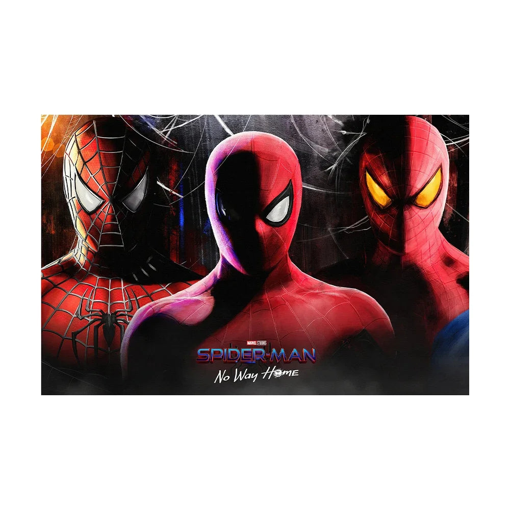 Spiderman No Way Home Movie Poster And Print Superhero Canvas Painting Wall Art Living Room Home Decoration Gift Peaceful Pleasures Health and Wellness