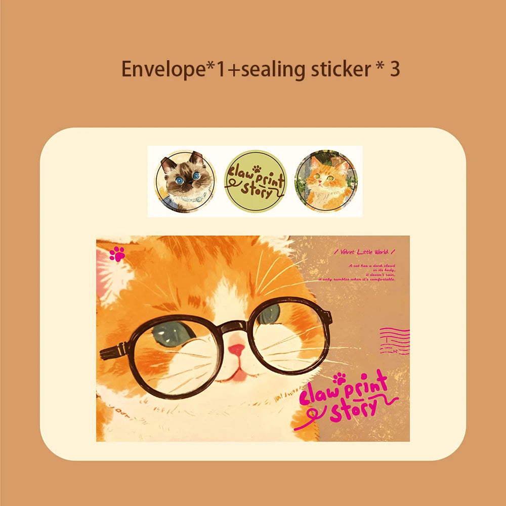 Envelope Cat Dog Story Series Cute Pet Ins Commemorative Blessing