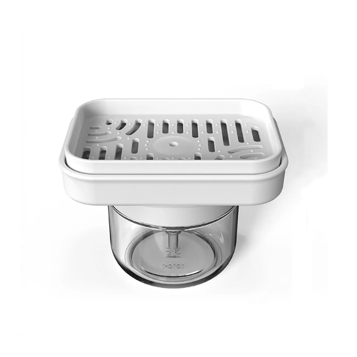 1Pcs Kitchen Press-type Dishwashing Detergent Automatic Liquid Output Bottle Removable Liquid Pressing Tool Peaceful Pleasures Health and Wellness White Square