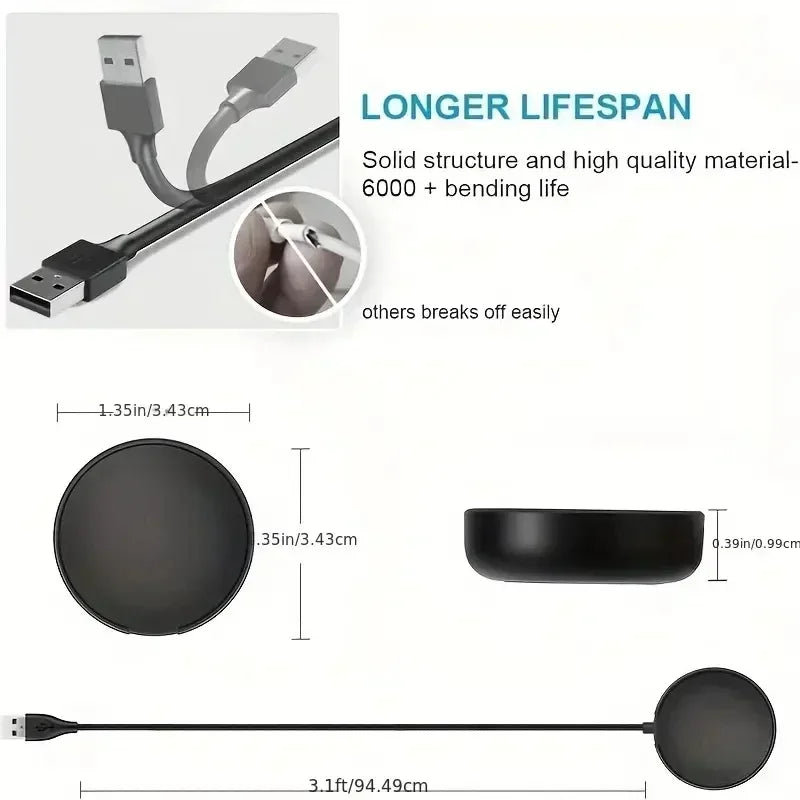 2026 Hot Sale！Magnetic Watch Wireless Charger For Samsung Galaxy Watch 8/7/6/5/4/3 Watch Fast Charging Dock Station USB/TypeC Peaceful Pleasures Health and Wellness