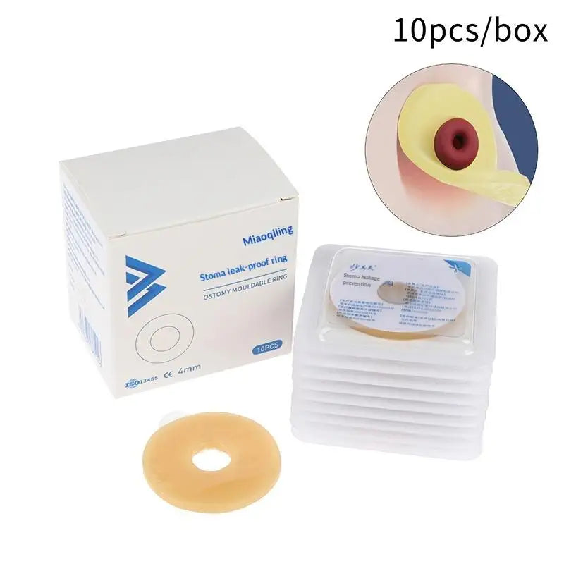 10Pcs Anti-Leakage Ring For Colostomy Bag Ostomy Paste Ring Baseplates Stoma Care Products To Protect Skin Peaceful Pleasures Health and Wellness