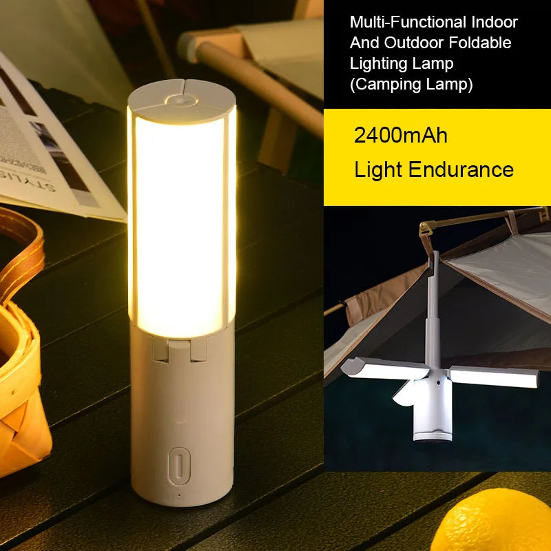 Folding Rechargeable LED Camping Lantern – 3 Modes Dimmable