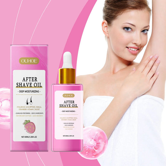 Strawberry Aftershave Care Oil 40ml – Soothing Body Moisturizer Aftershave Body Oil Oasis Select