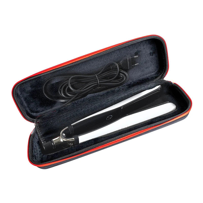 Hair Straightener Storage Bag Curling Iron Container EVA Handbag Curling Clip Carry Travel Case Waterproof And Anti-fall Peaceful Pleasures Health and Wellness