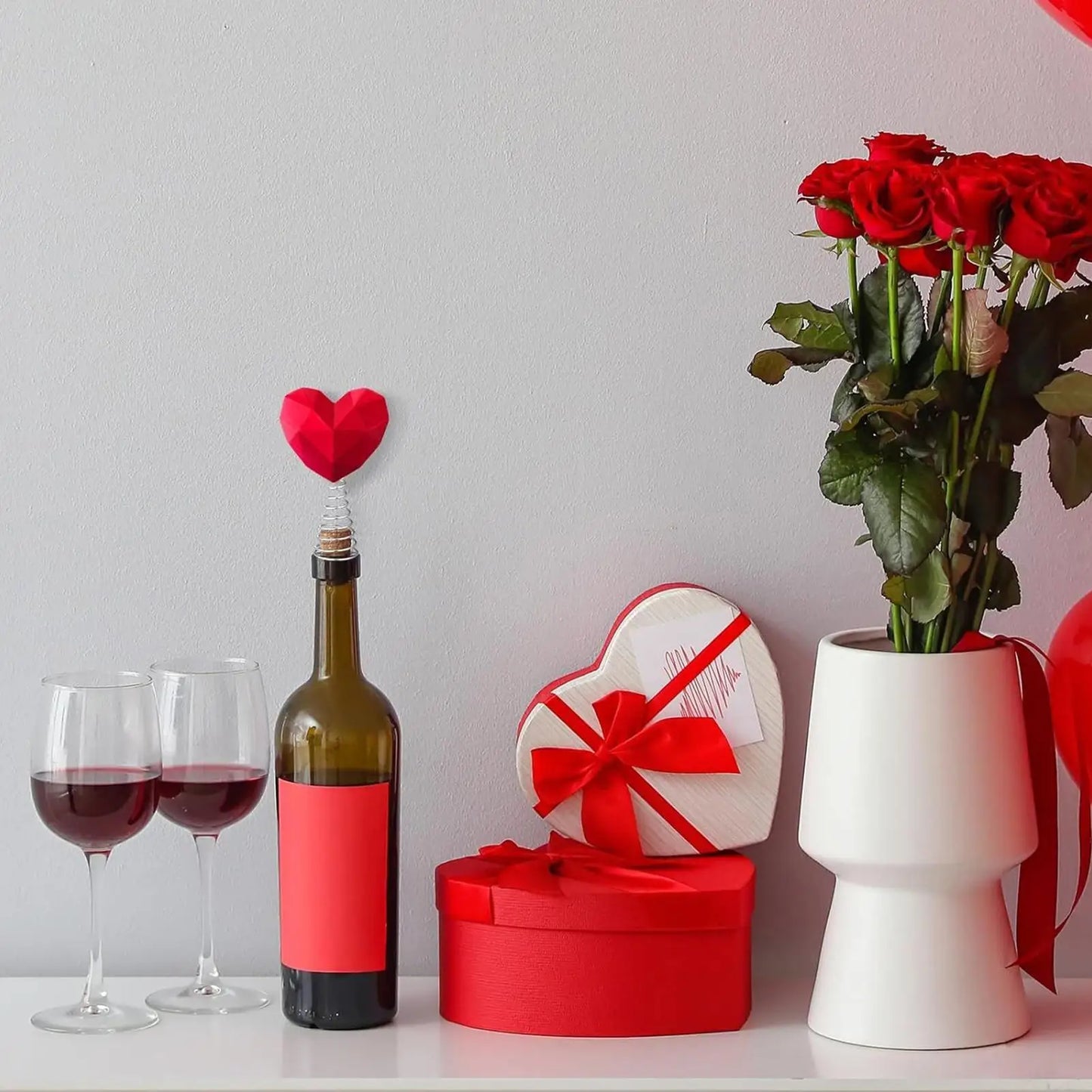 Heart Shape Valentine Topper for Tree Farmhouse Decorations Love Topper Decor for Home Living Room Apartment Workplace Porch Peaceful Pleasures Health and Wellness