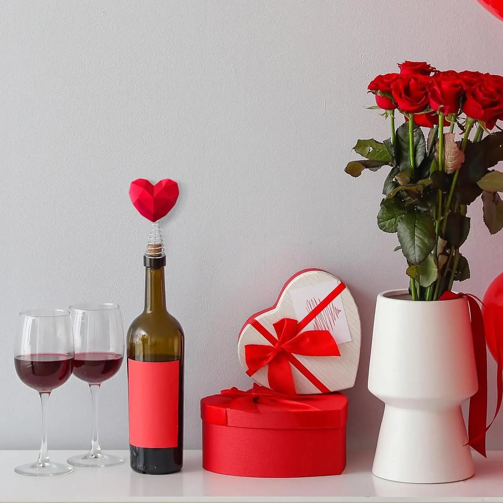 Heart Shape Valentine Topper for Tree Farmhouse Decorations Love Topper Decor for Home Living Room Apartment Workplace Porch Peaceful Pleasures Health and Wellness