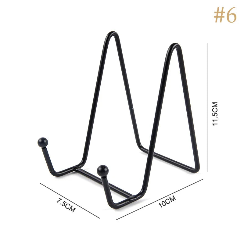 Metal Plate Display Stand & Picture Easel – Tabletop Holder