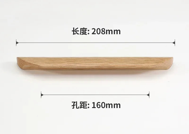 Natural Walnut Wood Cabinet & Drawer Handles | Modern Pull