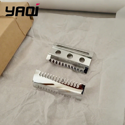 2026 Yaqi Beast Hybrid Easy Flow Razor Head Aggressive Safety Razor for Experienced Wet Shavers Peaceful Pleasures Health and Wellness
