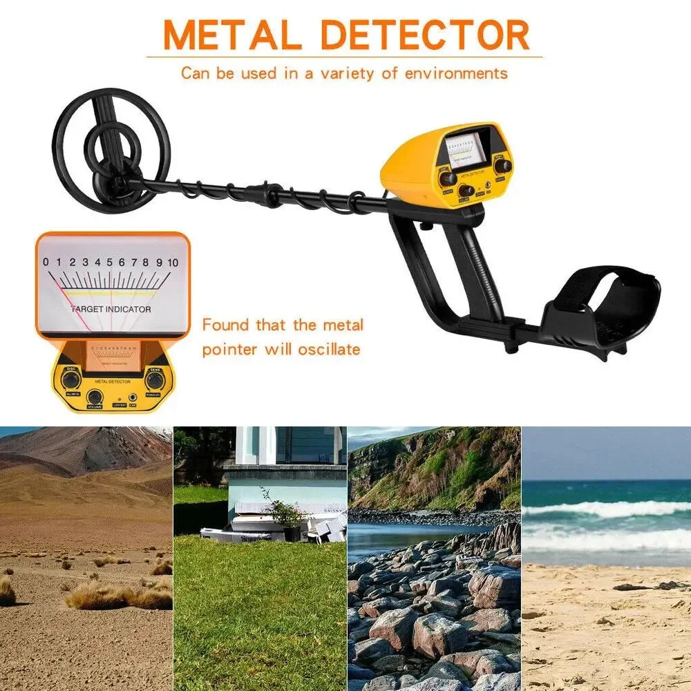MD-5090 Metal Detector Detection Instrument Underground Metal Detector Metal Finder Gold Detector Hunter Treasure Gold Digger Peaceful Pleasures Health and Wellness