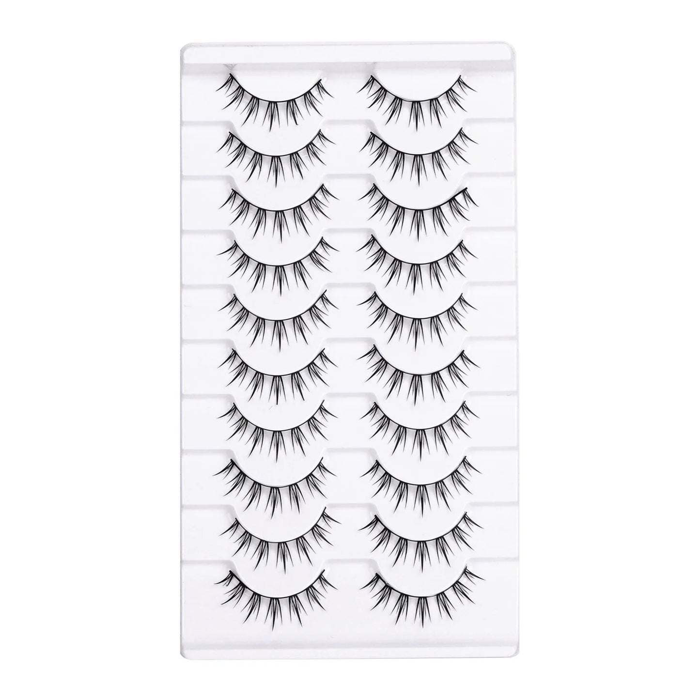 3D Fluffy False Eyelashes – 10 Pairs Full Strip Lashes