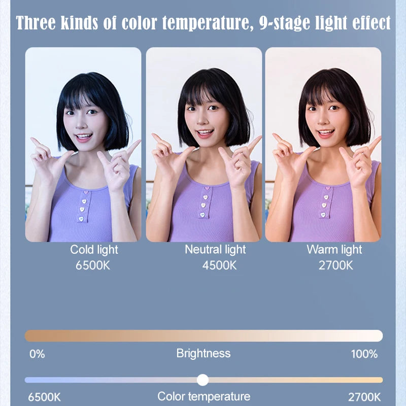 Portable Rechargeable Led Lamp Mirror With Light Light Ring Selfie Led Light Phone Light Clip Fill Light Selfie Lighting Camera Peaceful Pleasures Health and Wellness