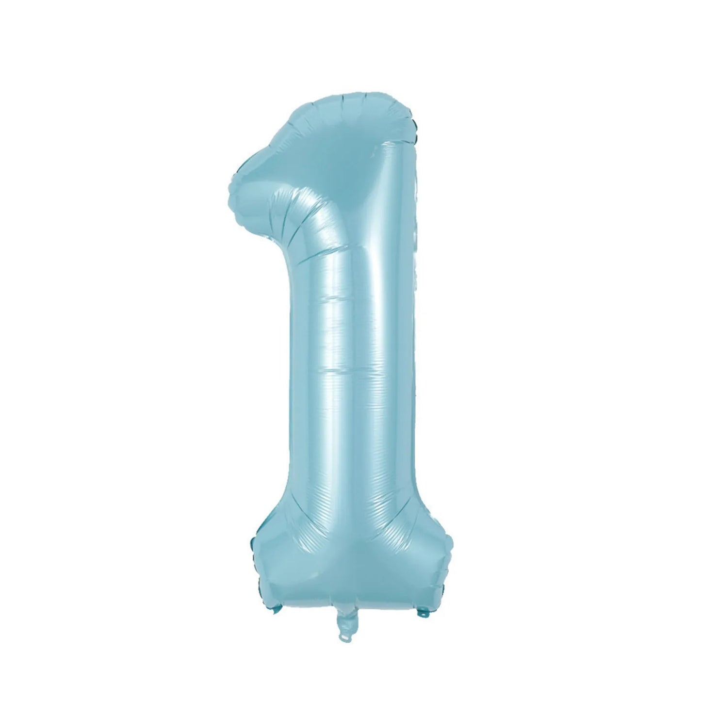 40-Inch Pearl Blue Foil Number Balloon – Digits 0–9