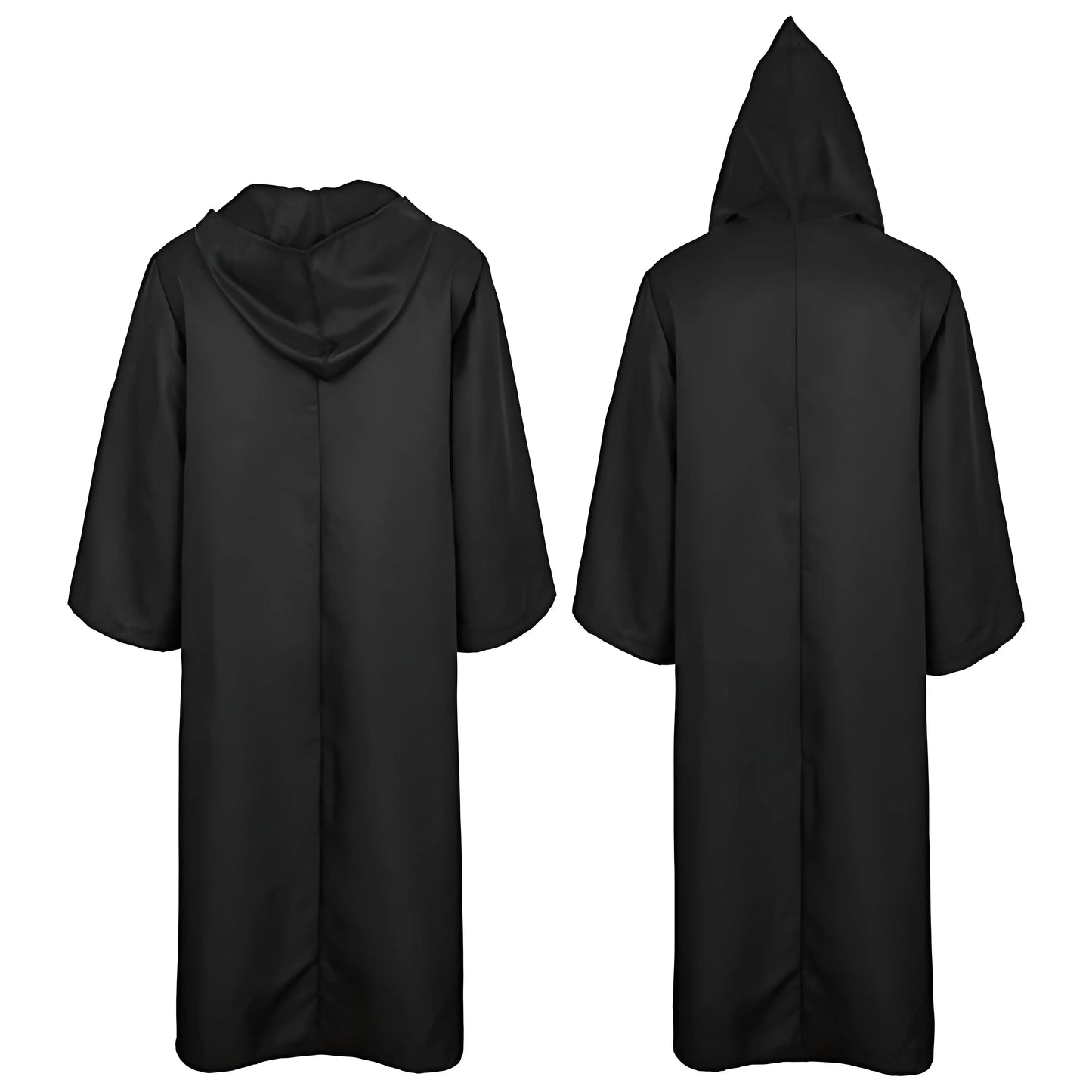 Black Cape Cloak Warrior Costume for Adults Vampire Cape with Hood Adult Halloween Cosplay Vampire Christmas Costume Robe Cape Peaceful Pleasures Health and Wellness